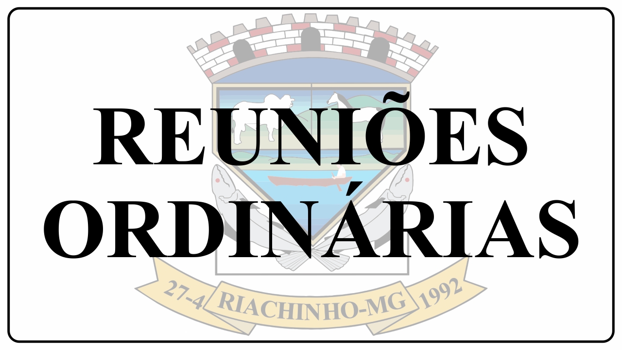 Reuniões Ordinárias 